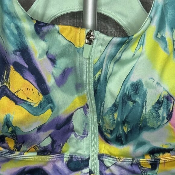 Tek Gear - Women's Ultrastretch Medium Support Zip Front Sports Bra - Size XL - Picture 2 of 4